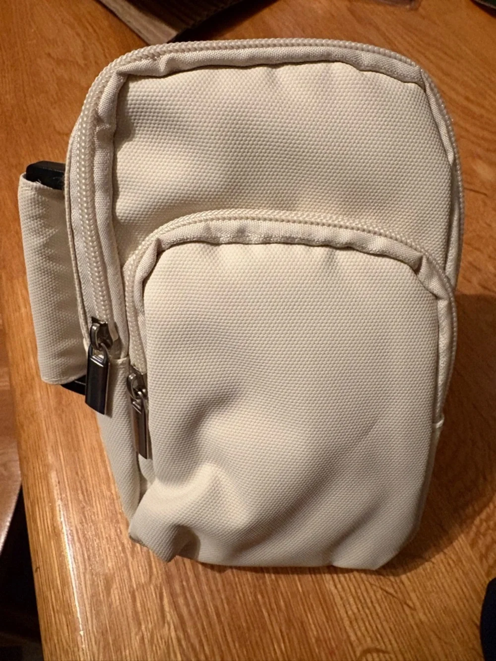 Compact Cream Mini Belt Bag for Women - Picture 6 of 11